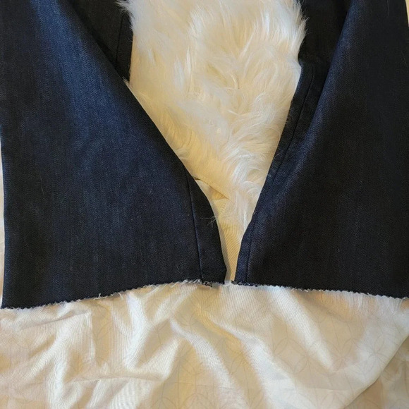 Rock & Republic R&R Womens Denim Pink Sequin Pocket Jeans Irregular hem Mid Rise - Picture 2 of 7